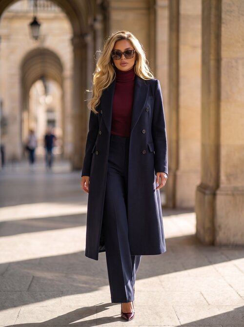 Isabella coat navy Isabella coat navy