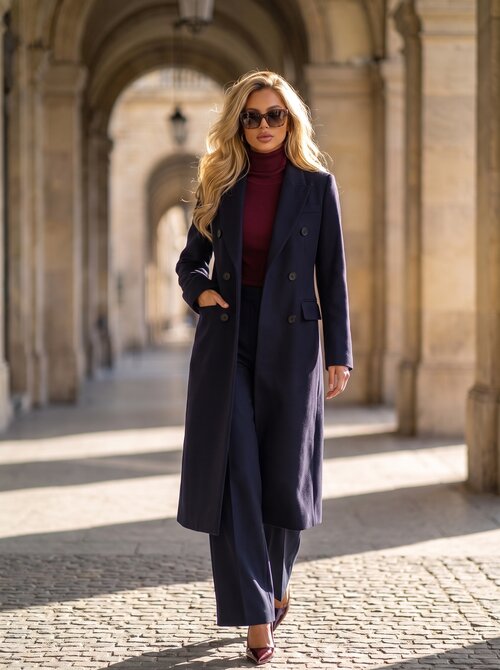Isabella coat navy Isabella coat navy