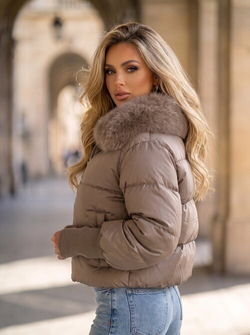 Kels jacket taupe Kels jacket taupe