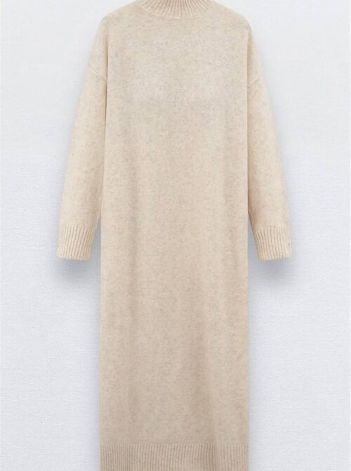 Sweater dress beige Sweater dress beige