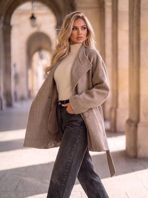 Amélie coat taupe