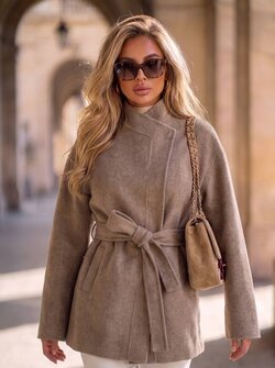 Amélie coat taupe