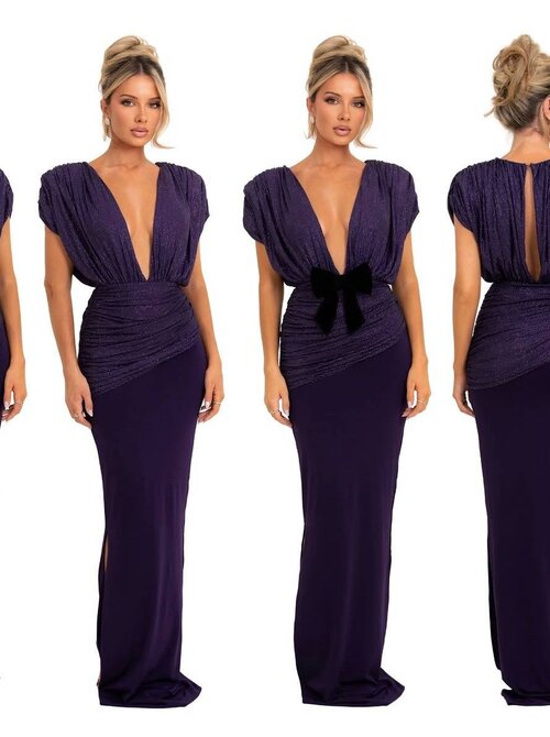 Purple jessa glitter maxi dress Purple jessa glitter maxi dress