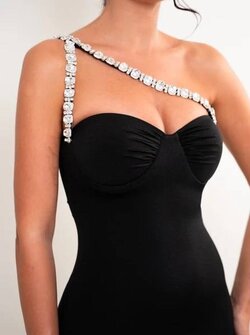 Diamante dress black Diamante dress black