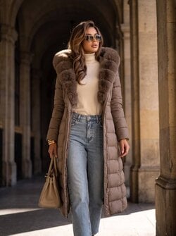 Joanna coat taupe