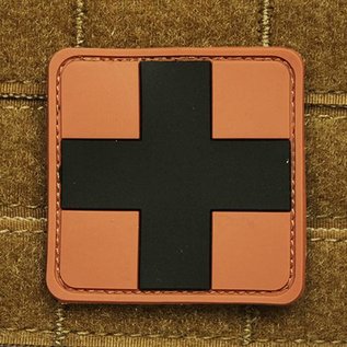 EMT Red cross marker patch large tan