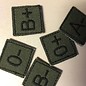 EMT Mini bloedgroup patch green B+