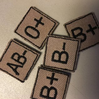 EMT Mini bloedgroup patch coyote B+