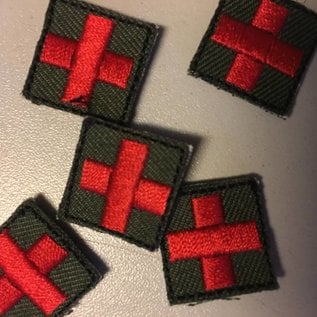 EMT Mini cross patch OD red