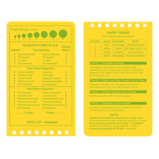 Rite in the rain Top spiral EMS vital stats notebook