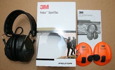 Peltor 3M Electronic earmuffs - Sportac black and red.
