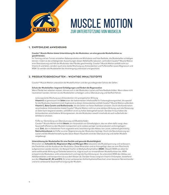 Cavalor Muscle Motion