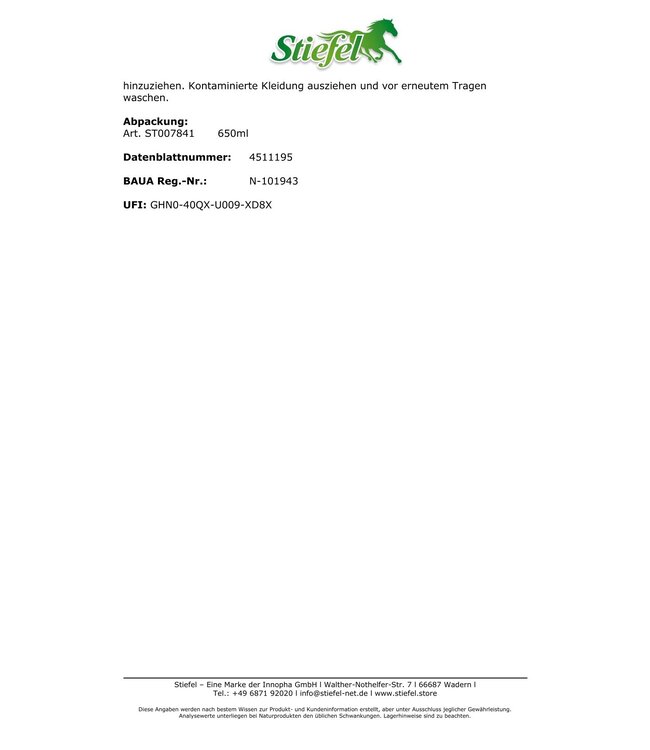 Stiefel Fly Stop Deet