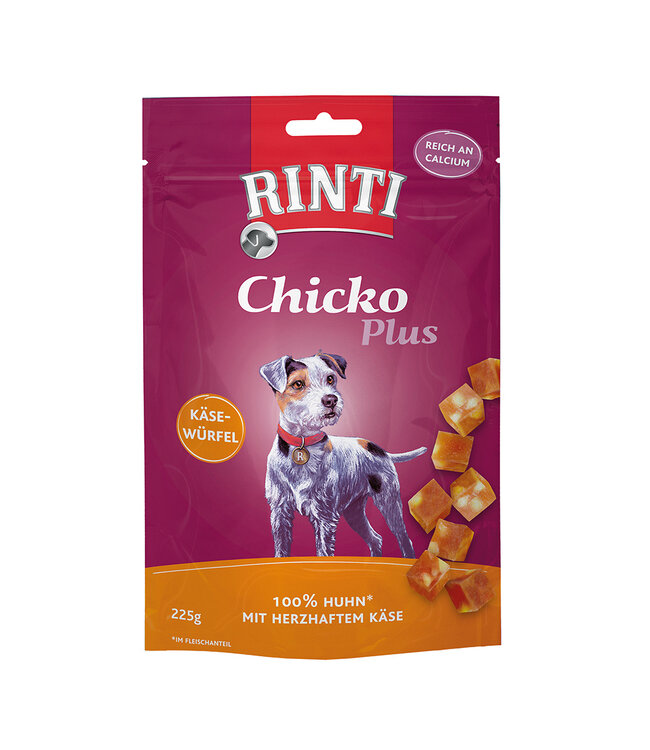 Rinti CHICKO PLUS KÄSEWÜRFEL MIT HUHN 225g
