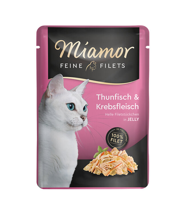 Miamor FEINE FILETS IN JELLY THUNFISCH & KREBS 100g