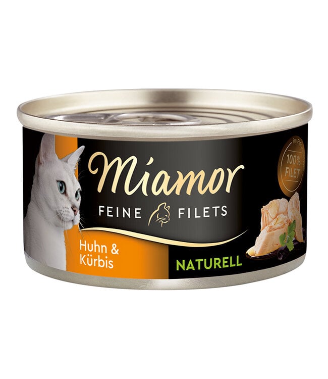 Miamor FEINE FILETS NATURELLE IN FLEISCHSAFT HUHN & KÜRBIS 80g