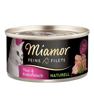 Miamor FEINE FILETS NATURELLE IN FLEISCHSAFT THUNFISCH & KREBSFLEISCH 80g