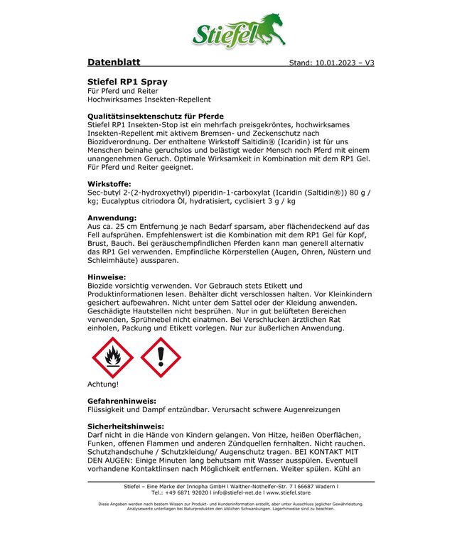 Stiefel RP1 Insekten Stop