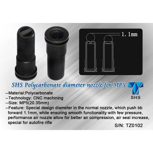 SHS MP5 Polycarbonate Diameter Nozzle