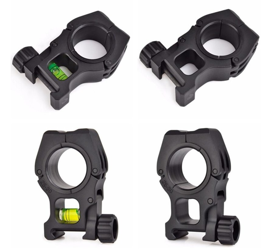 M10 1 inch to 30mm Scope Rings With Level