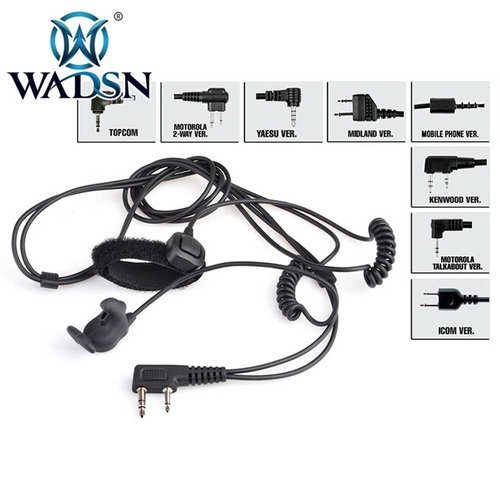 WADSN Bone Conduction Headset With Finger PTT For Baofeng