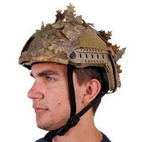 Helmet Cover - Brown Oak