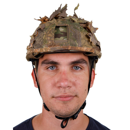 STALKER Helmet Cover - Brown Oak