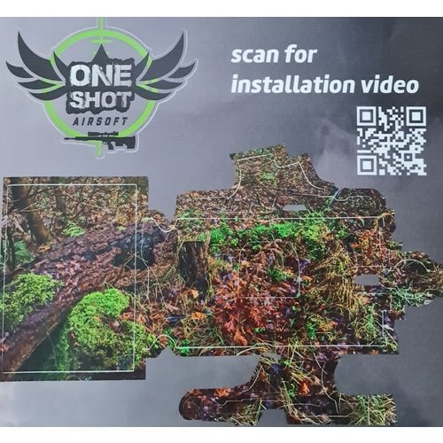 One Shot Airsoft Gun Skin AAP-01 Stealth Recon Oak