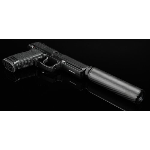 Silverback Carbon Suppressor - Short - 16mm CW (MK23)