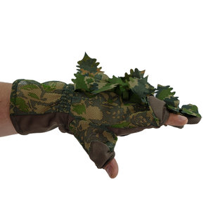 STALKER Green 3D Leaf Suit Gloves