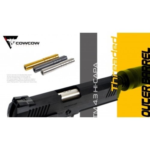 Cow Cow Technology 4.3 Threaded Outer  Barrel (.45 marking) - Gold