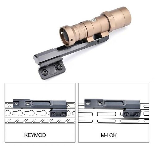 WADSN Thorntail M-LOK & Keymod Offset Adaptive (Longbar) Light Mount WADSN Thorntail M-LOK & Keymod Offset Adaptive (Longbar) Light Mount