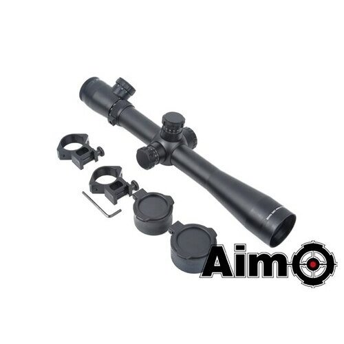 Aim-O Zielfernrohr 3.5-10x40E beleuchtet (Rot / Grünes Absehen)