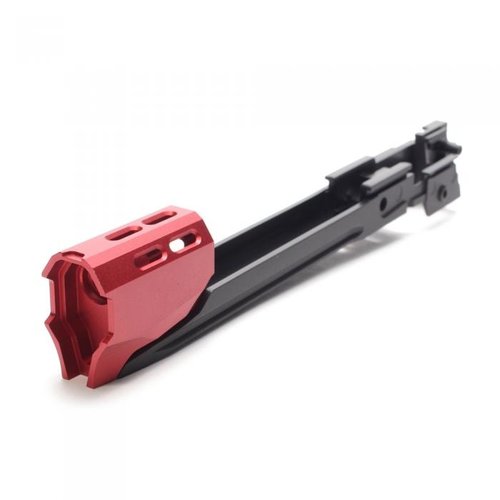 Nine Ball TM Hi-Capa Custom Lower Frame R Edge 5.1 & Compensator - Red