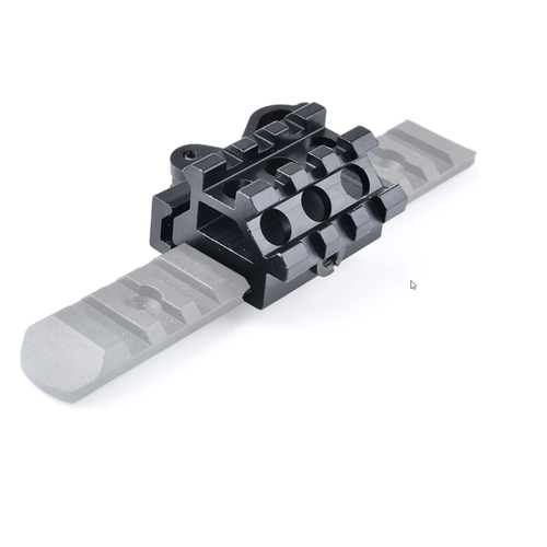 Metal 1 Inch Rail Mount Riser with 45° Rail (Quick Detachable)