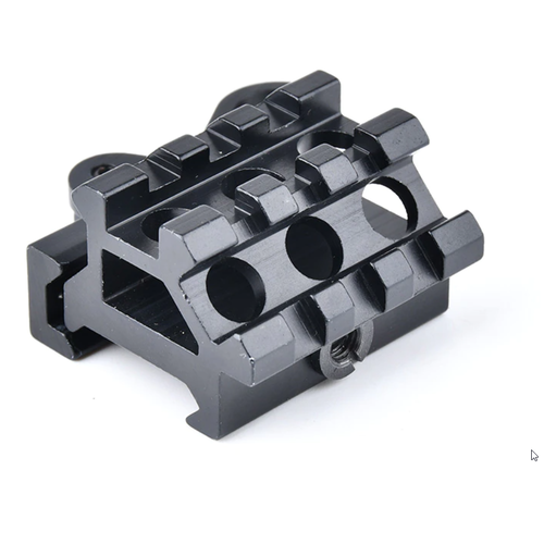 Metal 1 Inch Rail Mount Riser with 45° Rail (Quick Detachable) Metal 1 Inch Rail Mount Riser with 45° Rail (Quick Detachable)