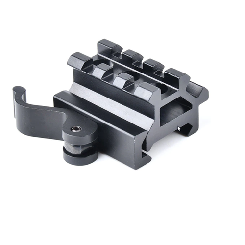 Metal 1 Inch Rail Mount Riser with 45° Rail (Quick Detachable)