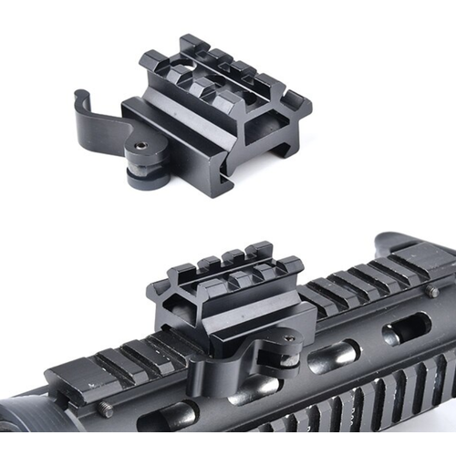 Metal 1 Inch Rail Mount Riser with 45° Rail (Quick Detachable)