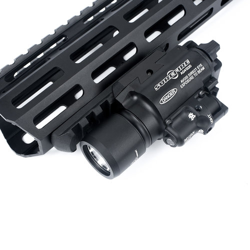 WADSN X400 Pistole Taktische Taschenlampe + Roter Laser - Schwarz