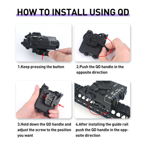 WADSN Tactical PEQ DBAL-A2 (Roter Laser & Weißlicht) - DE WADSN Tactical PEQ DBAL-A2 (Roter Laser & Weißlicht) - DE