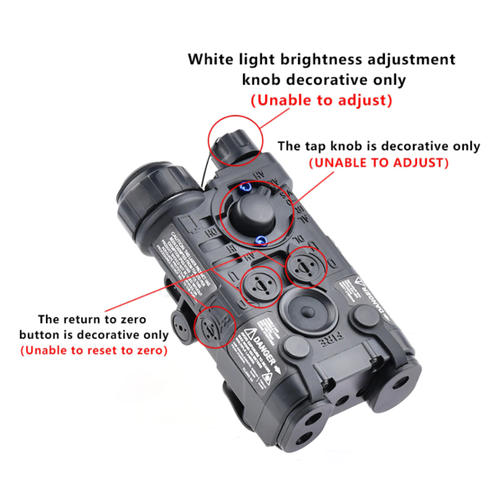 WADSN NGAL Green Laser with LED Light (Plastic Version) - Black