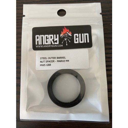 AngryGun Steel Outer Barrel Nut Spacer - Marui M4 MWS GBB AngryGun Steel Outer Barrel Nut Spacer - Marui M4 MWS GBB