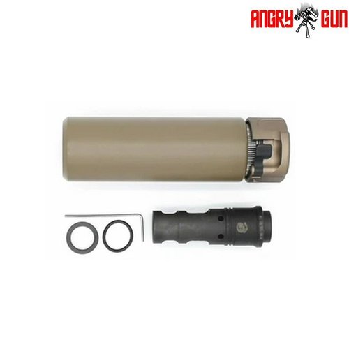 AngryGun Socom556 Mini Dummy Suppressor FDE