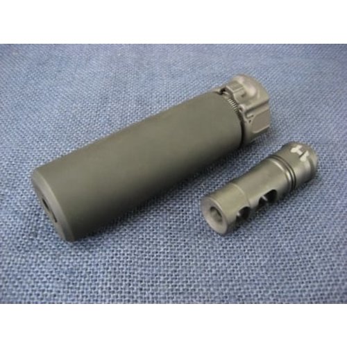 AngryGun Socom556 Mini Dummy Suppressor FDE