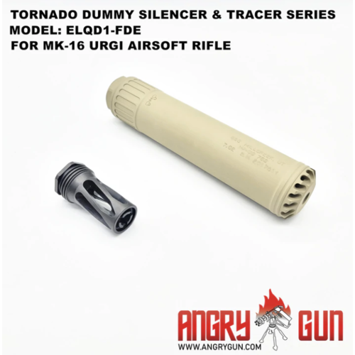 AngryGun Tornado Silencer - MK16 URGI Ver. - FDE-TRACER