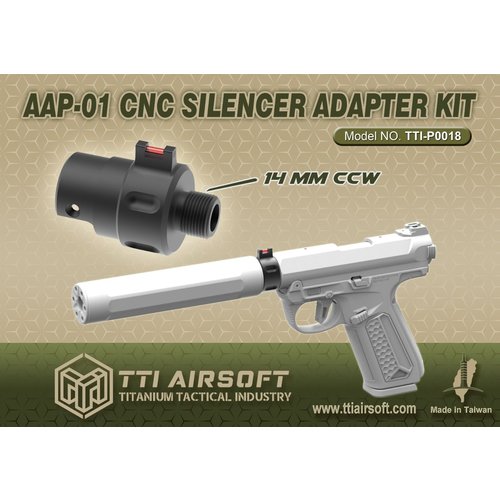 TTI AAP-01 CNC-Schalldämpfer-Adapter-Kit (14 mm CCW)