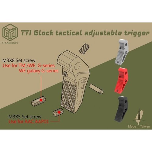 TTI AAP-01 Taktischer einstellbarer Abzug - Rot TTI AAP-01 Taktischer einstellbarer Abzug - Rot