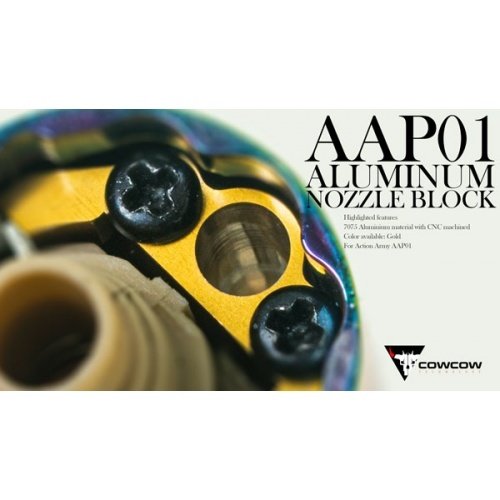 Cow Cow Technology AAP-01 Aluminum Nozzle Block - Gold Cow Cow Technology AAP-01 Aluminum Nozzle Block - Gold