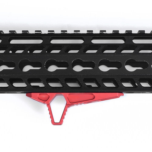 Metal Triangle Hand-Stop KeyMod & M-LOK - Red Metal Triangle Hand-Stop KeyMod & M-LOK - Red