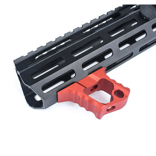Metal TD Halo AR-15 Hand Stop For KeyMod & M-LOK - Red